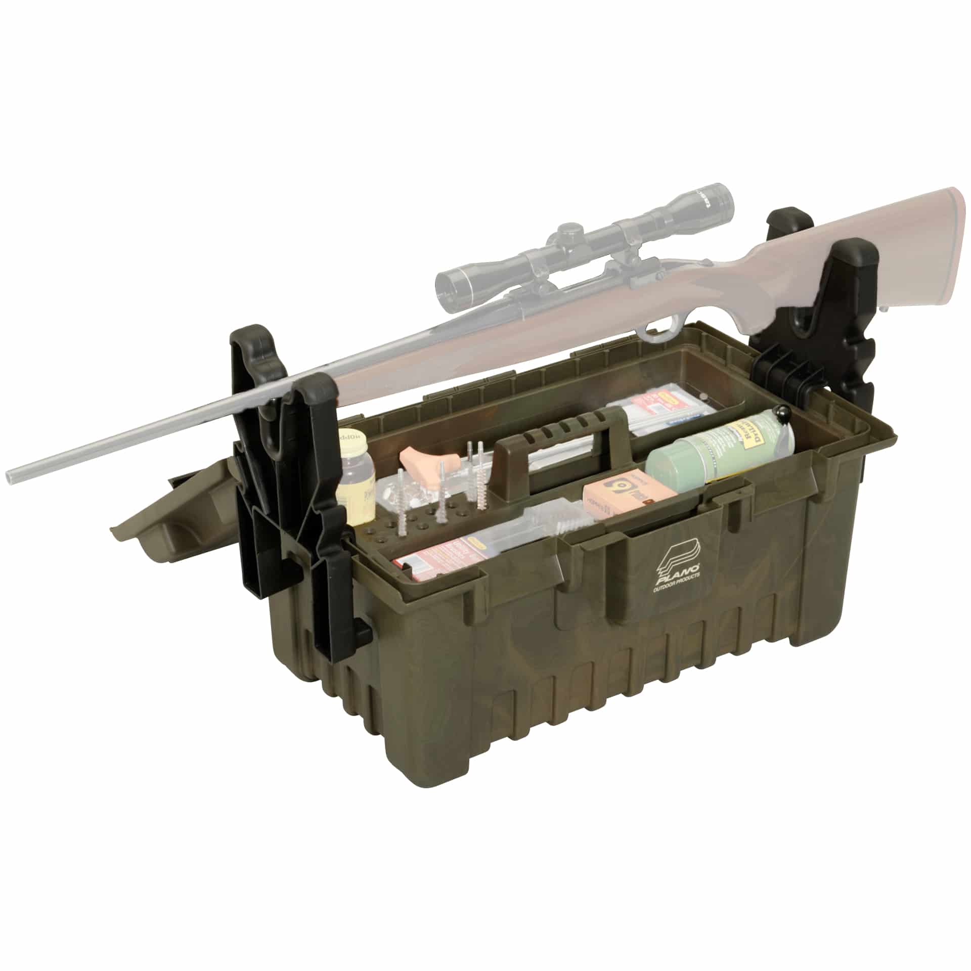 Maintenance box with weapon stand