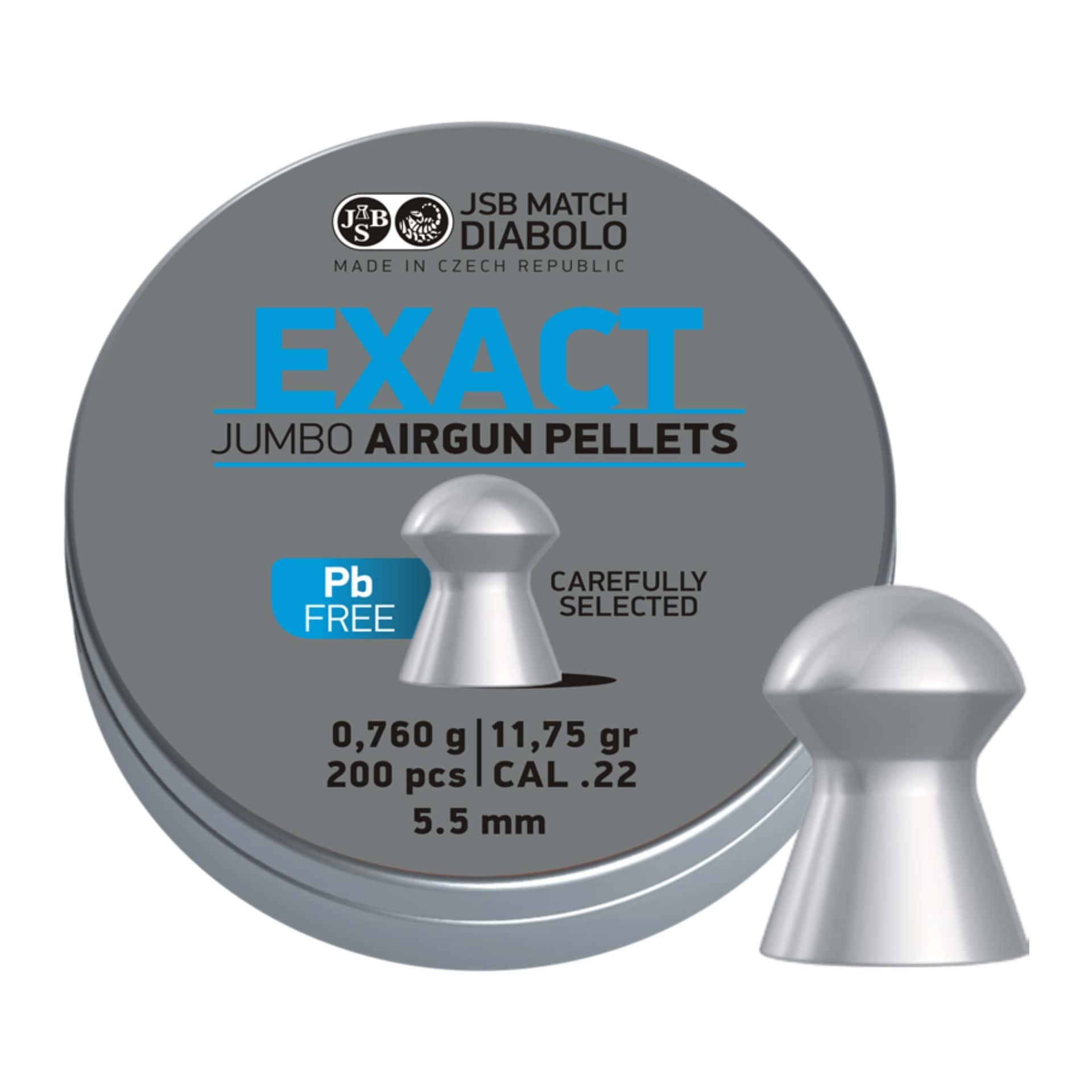 JSB Exact Jumbo bleifrei Diabolos .22 - 5,50mm - 0,7600g - 200Stk