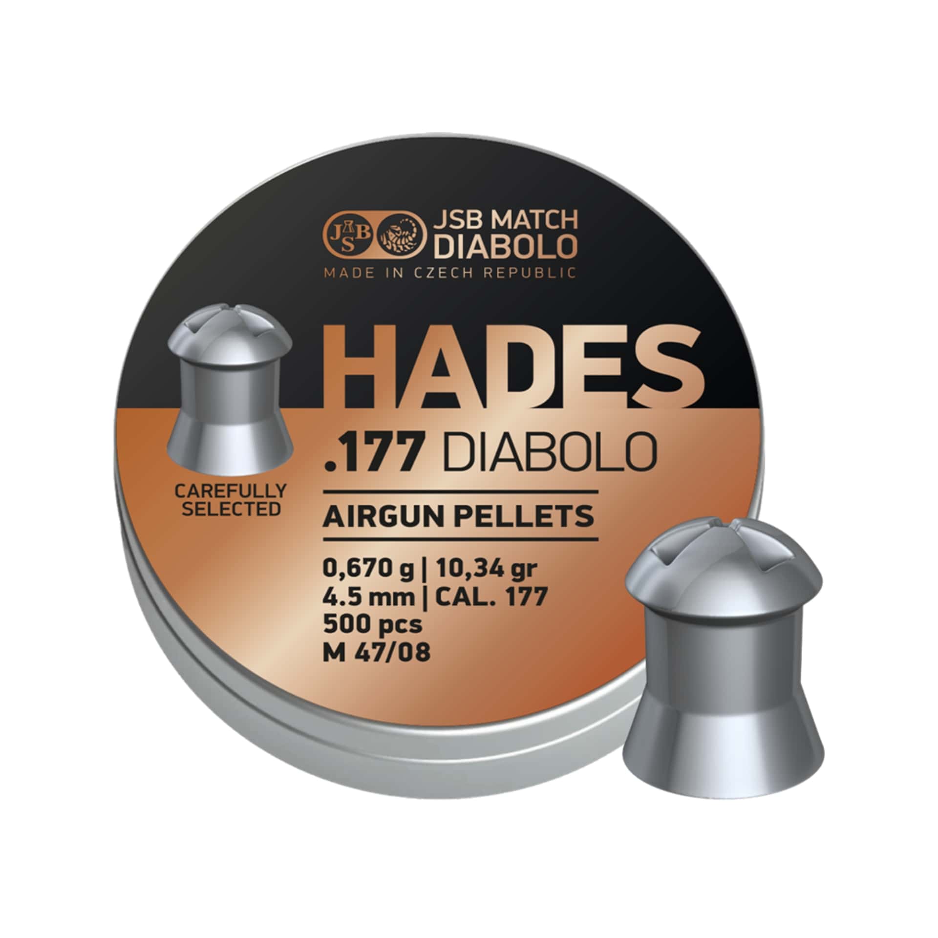 JSB Hades Pellets .177 - 4.5mm - 0.670g - 500pcs